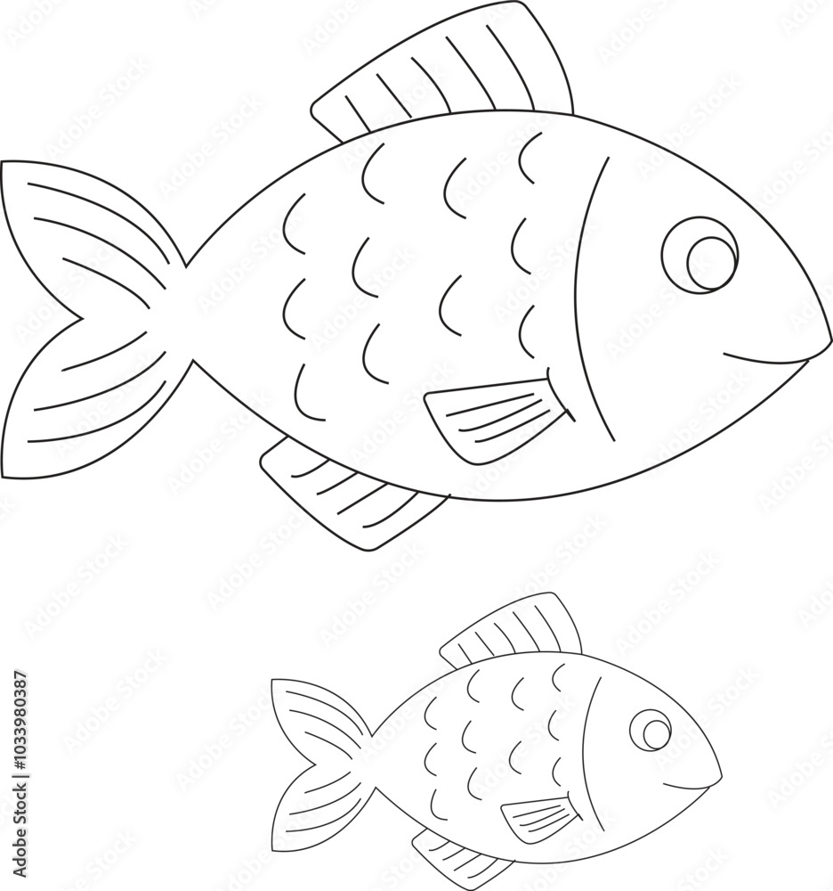 Fototapeta premium illustration of a fish