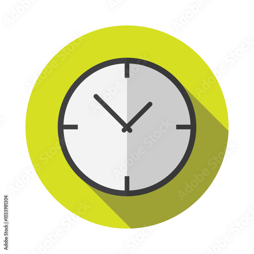 wall clock icon design vector illustration