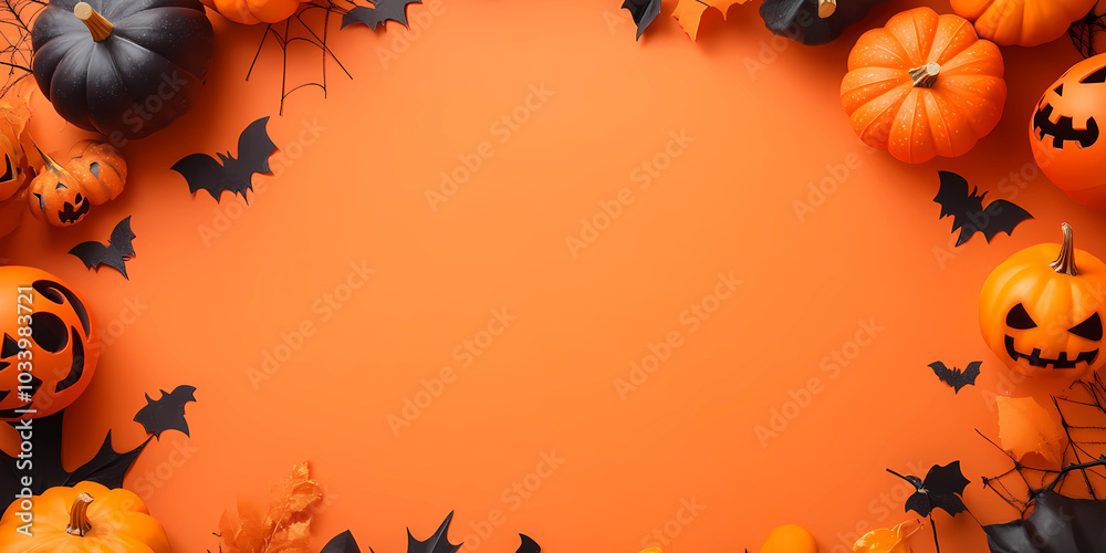 halloween pumpkin frame halloween pumpkin frame