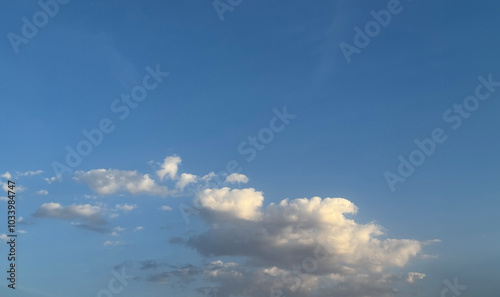 Sky Blue,Cloud Background,Horizon Summer Clear Sky over beach,Vector landscape nature sunrise in Winter,Spring panorama banner white clouds over blue ocean,Sunset landscape