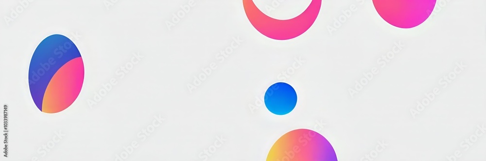 wide minimalistic geometric circle 2D illustration on white background wide minimalistic geometric circle 2D illustration on white background