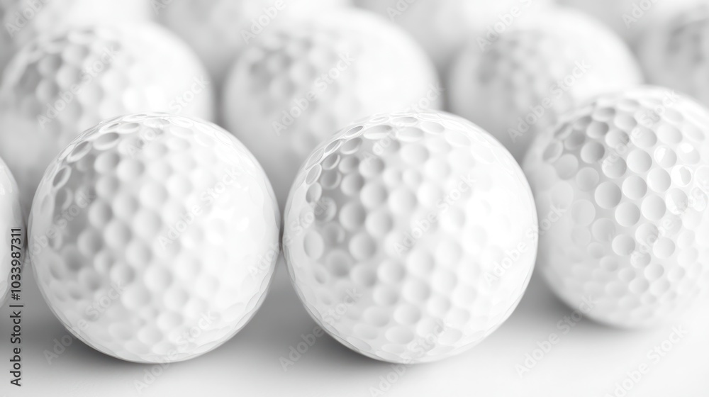 Image of a golf ball on a white background. Image of a golf ball on a white background.