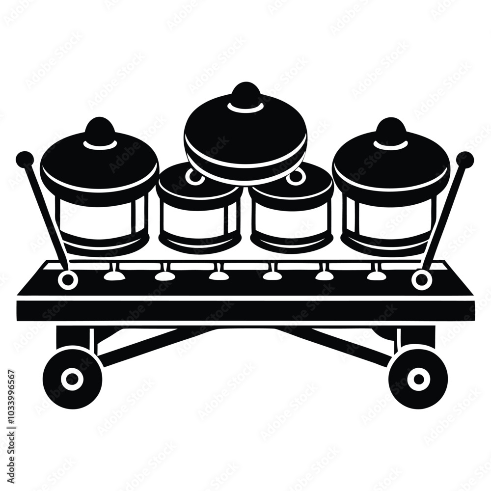Vibrant Gamelan Instrument Vector Illustration Vibrant Gamelan Instrument Vector Illustration