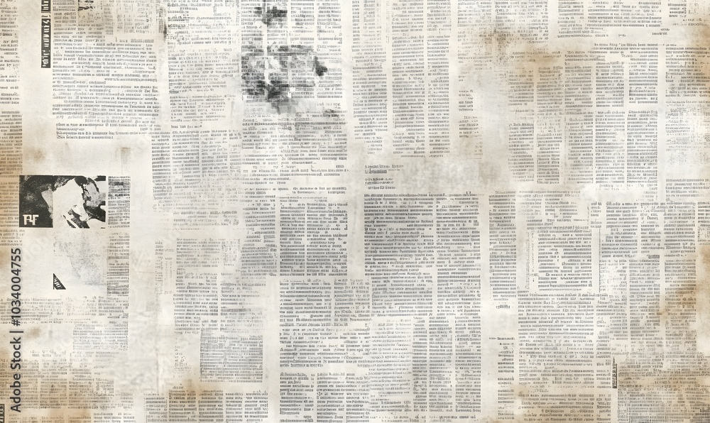 Fototapeta premium Newspaper paper grunge vintage old aged texture background