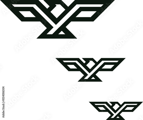 the beautiful eagle logo design
