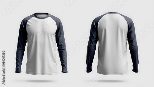 Winter tshirt mockup for prtint.empty blank front and back side t-shirt mockup template close up photo