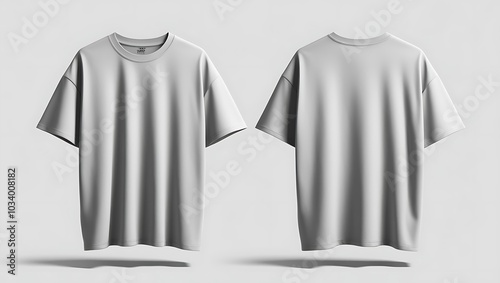 Winter tshirt mockup for prtint.empty blank front and back side t-shirt mockup template close up photo