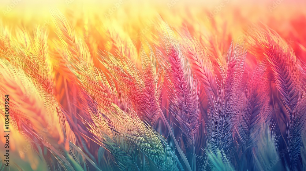 Beautiful Wheat Field, Generative AI Beautiful Wheat Field, Generative AI