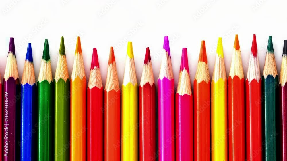 Many colorful pencils. Many colorful pencils.