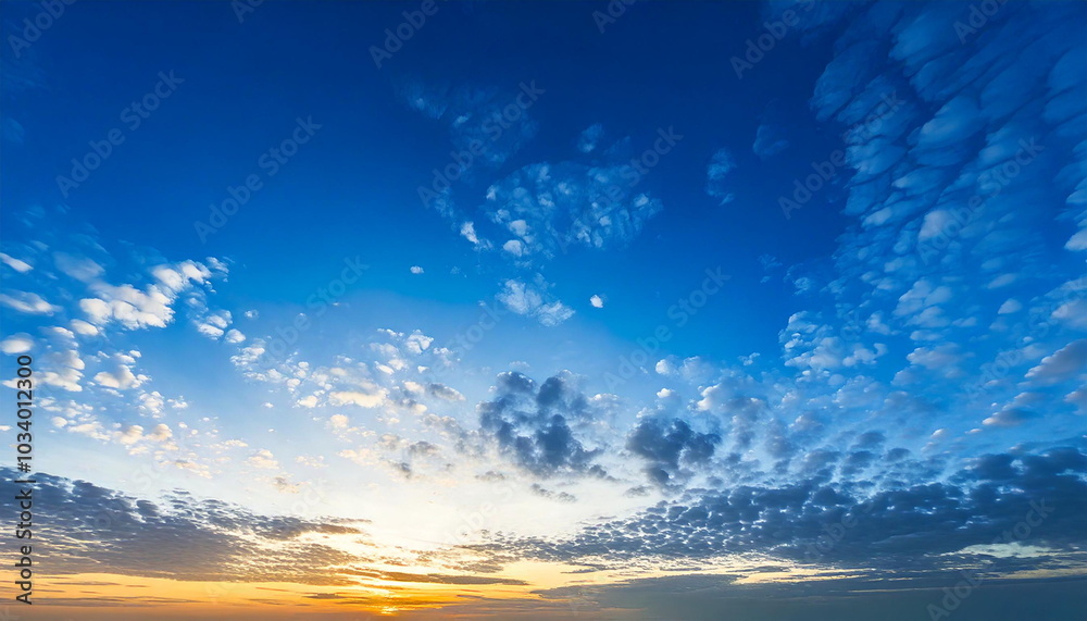 Fototapeta premium blue sky at dusk