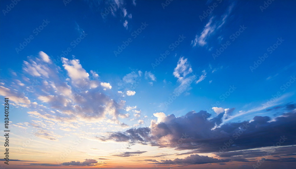 Fototapeta premium blue sky at dusk