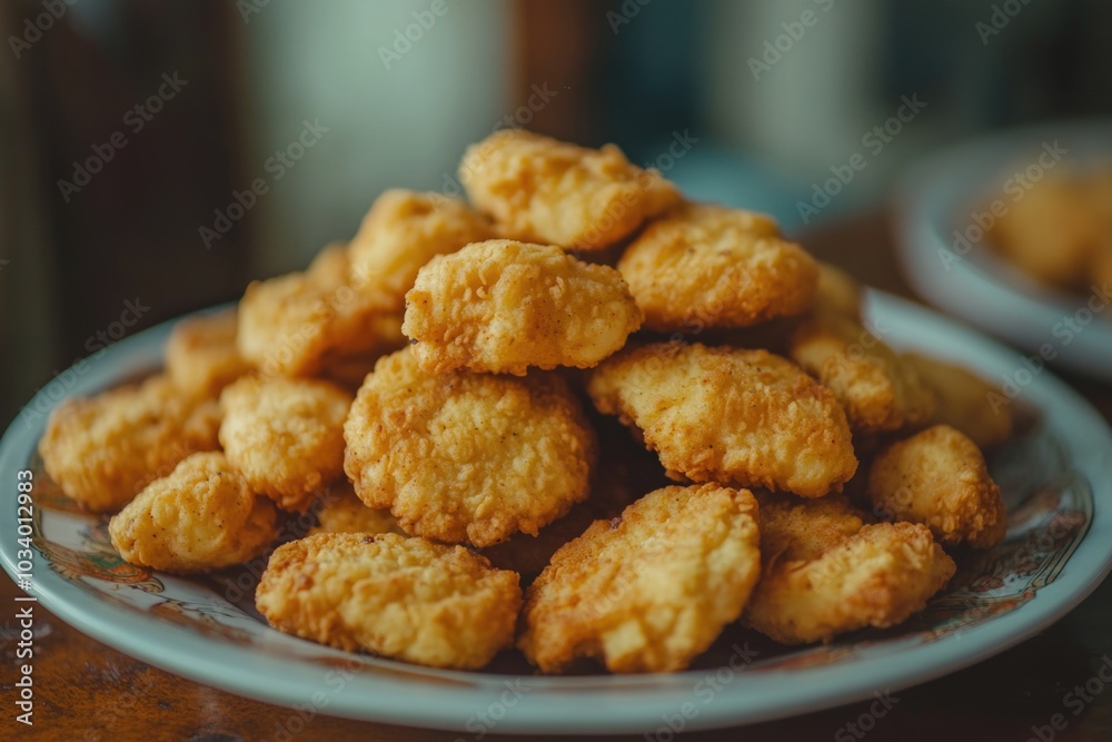 A pile of crispy fried tater tots served hot on a plate, perfect for snacking or as a side dish A pile of crispy fried tater tots served hot on a plate, perfect for snacking or as a side dish