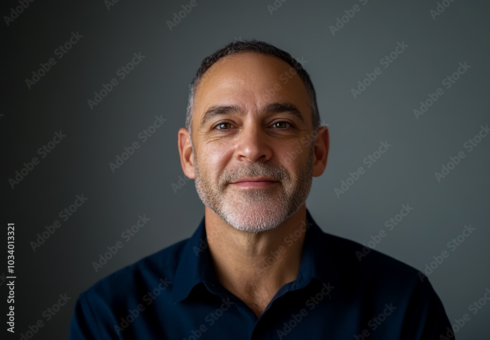 A middle-aged man with short hair and a light beard, smiling at the camera in an online video conversation. A middle-aged man with short hair and a light beard, smiling at the camera in an online video conversation.
