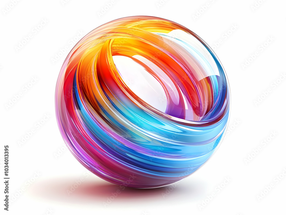 Minimalist Crystal Ball Illustration with Swirling Prediction Lines - Hypnotic Effect for Business Forecasting Methodology Minimalist Crystal Ball Illustration with Swirling Prediction Lines - Hypnotic Effect for Business Forecasting Methodology