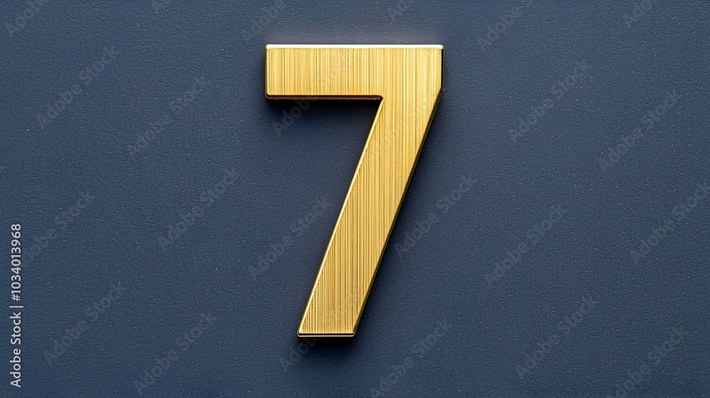 Elegant and Sophisticated Golden Textured Number 7 Design Isolated on a Clean Minimalist Background for Premium High end Branding and Advertising Concepts Elegant and Sophisticated Golden Textured Number 7 Design Isolated on a Clean Minimalist Background for Premium High end Branding and Advertising Concepts