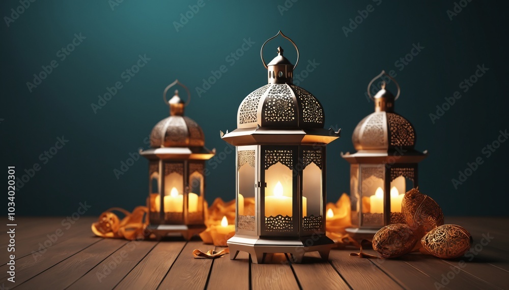 Traditional Islamic Festival with Moon and Star Light Blessings Traditional Islamic Festival with Moon and Star Light Blessings
