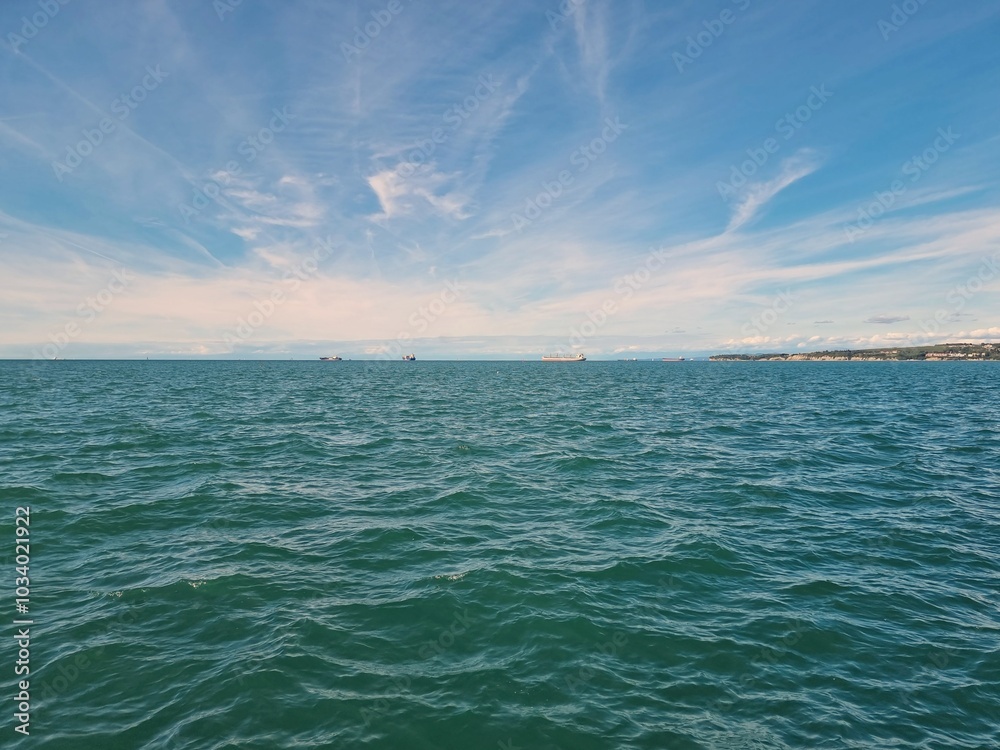 Fototapeta premium View of the Mediterranean Sea from the Slavic coast