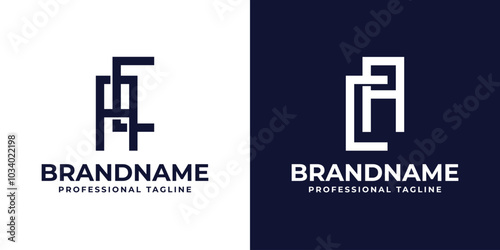 Letters AC and CA Monogram Logo, for business with CA or AC initials
