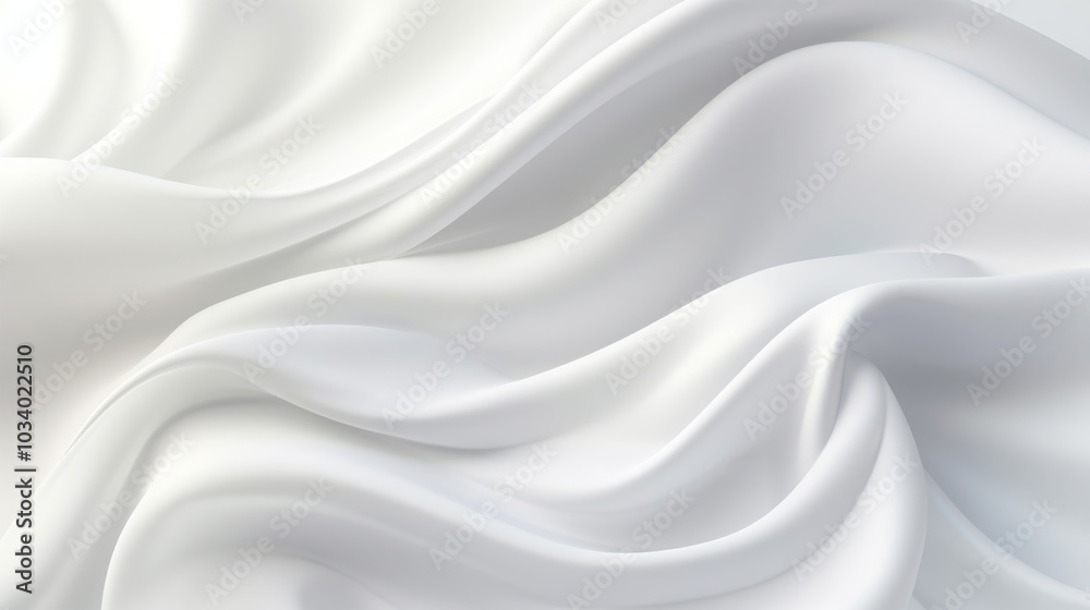 white silk on background white silk on background