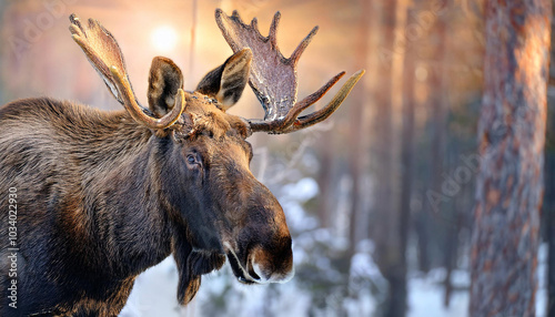 Close-Up of a Moose photo