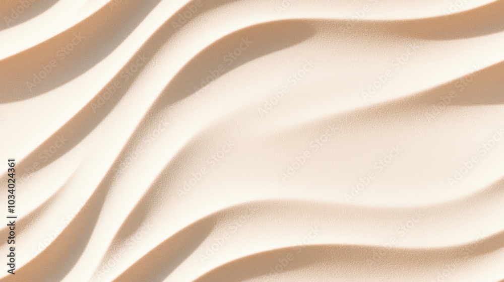 Soft, rippling sand dunes create serene, wave like pattern, evoking sense of calm and tranquility in this natural landscape. gentle curves and shadows enhance beauty of scene Soft, rippling sand dunes create serene, wave like pattern, evoking sense of calm and tranquility in this natural landscape. gentle curves and shadows enhance beauty of scene