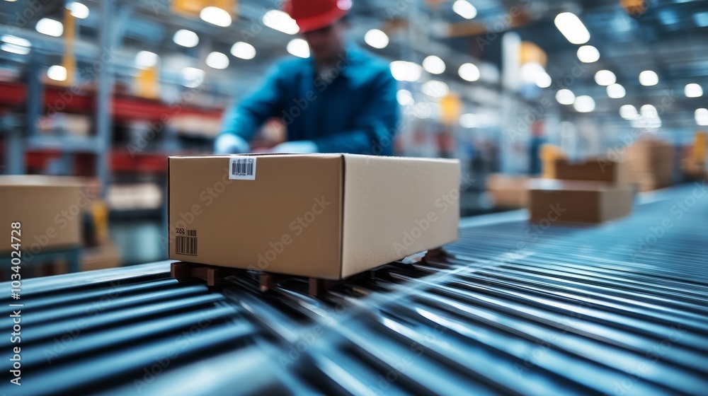 The workers in the packaging factory are operating with a blurry background, focusing on industrial processes and production line efficiency. Display daily labor scenes in busy factories. The workers in the packaging factory are operating with a blurry background, focusing on industrial processes and production line efficiency. Display daily labor scenes in busy factories.