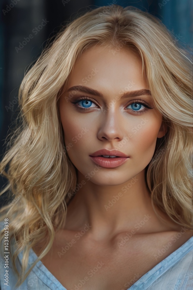 Stunning Young Woman with Blue Eyes and Flawless Skin – Facial Treatment, Cosmetology, Beauty and Spa Care Stunning Young Woman with Blue Eyes and Flawless Skin – Facial Treatment, Cosmetology, Beauty and Spa Care
