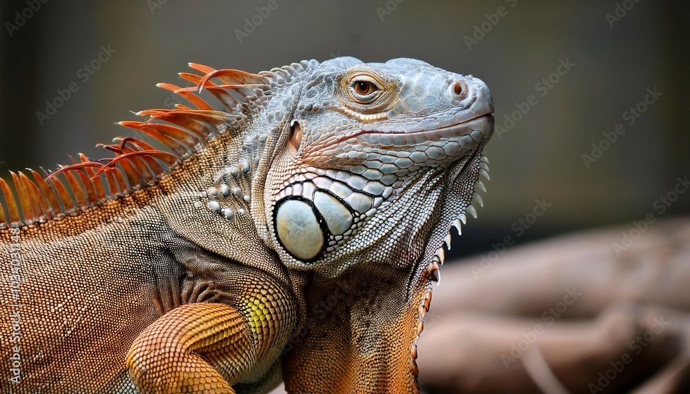Fototapeta premium land iguana face