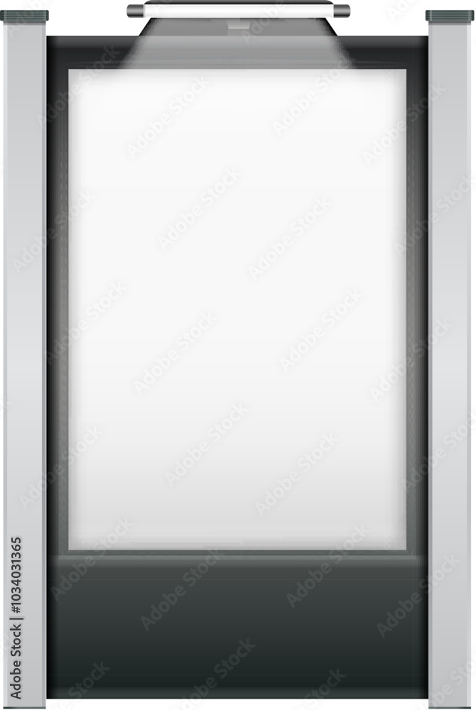 Promo display. Information screen. Kiosk blank mockup Promo display. Information screen. Kiosk blank mockup