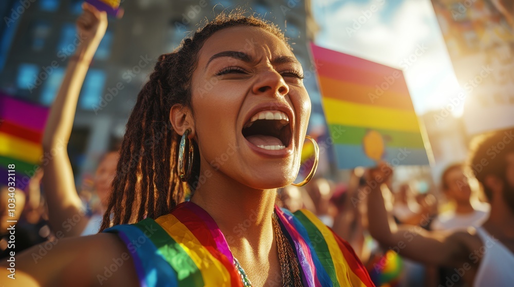 Vibrant LGBTQ Activism at a Colorful Event Vibrant LGBTQ Activism at a Colorful Event