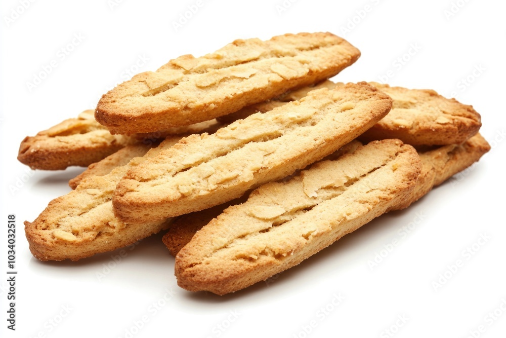 A pile of cookies sitting on a white surface A pile of cookies sitting on a white surface