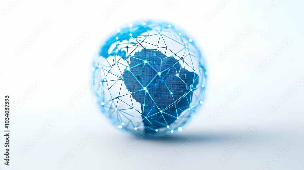 3D Globe and Network Icon - Vector Illustration of Global Connectivity and Collaboration in ESG Discussions, Isolated on White Background for Infographics 3D Globe and Network Icon - Vector Illustration of Global Connectivity and Collaboration in ESG Discussions, Isolated on White Background for Infographics