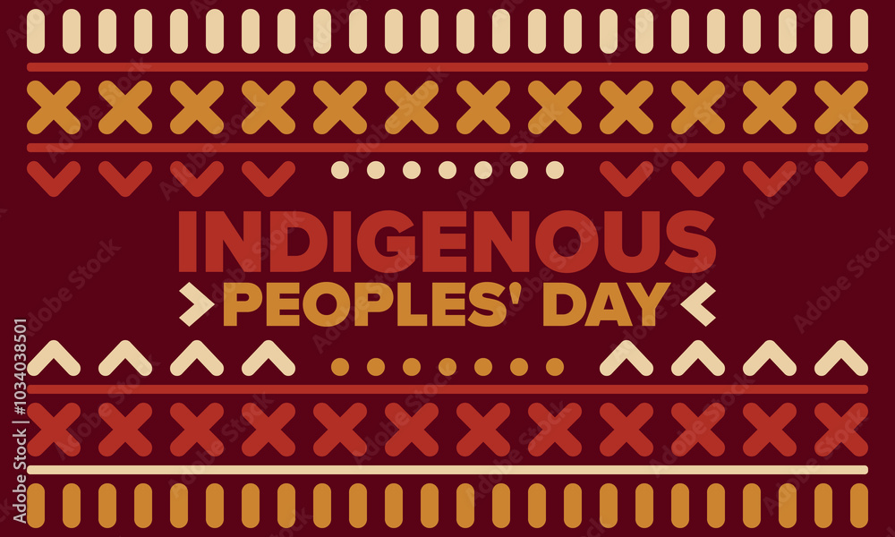 Indigenous Peoples' Day. Native American Day. American Indian culture. Heritage Month. Celebrate annual in United States. Tradition pattern. Poster, card, banner and background. Vector illustration Indigenous Peoples' Day. Native American Day. American Indian culture. Heritage Month. Celebrate annual in United States. Tradition pattern. Poster, card, banner and background. Vector illustration