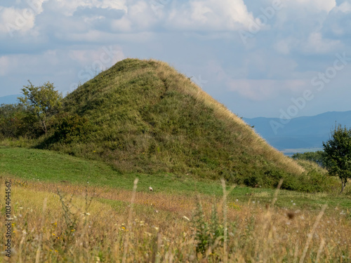 The hills in the Sona village, Brasov county, Romania photo