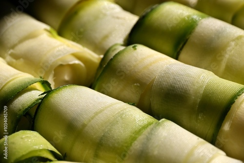 Cannelloni de courgettes.