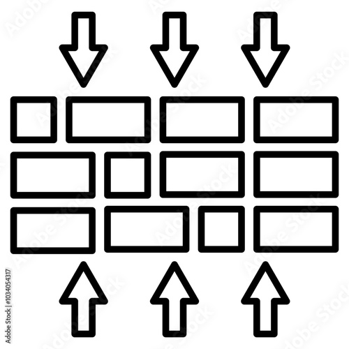 Sequence alignment icon
