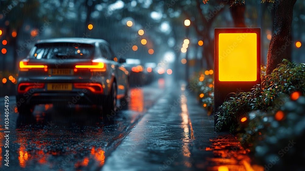 Fototapeta premium Smart Parking System in an Urban Area: Real-time Availability and Efficiency