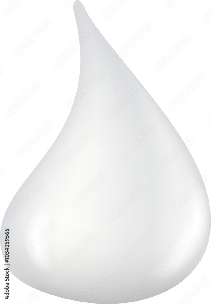 Cream drop mockup. White cosmetic beauty product Cream drop mockup. White cosmetic beauty product
