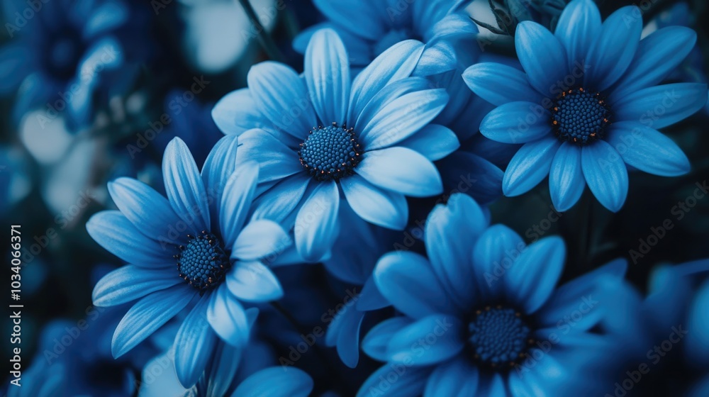 Obraz premium Blue flower cluster