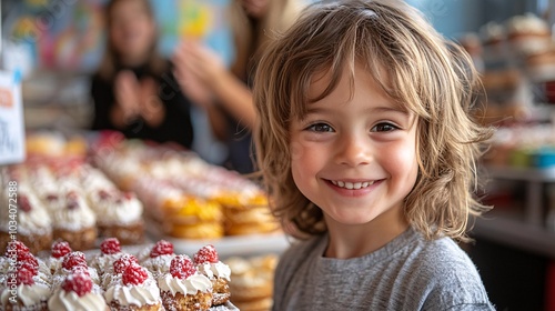 Joyful Moment of Children Enjoying Sweet Treats