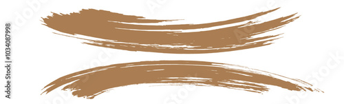 金色のブラシストローク