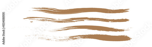 金色のブラシストローク