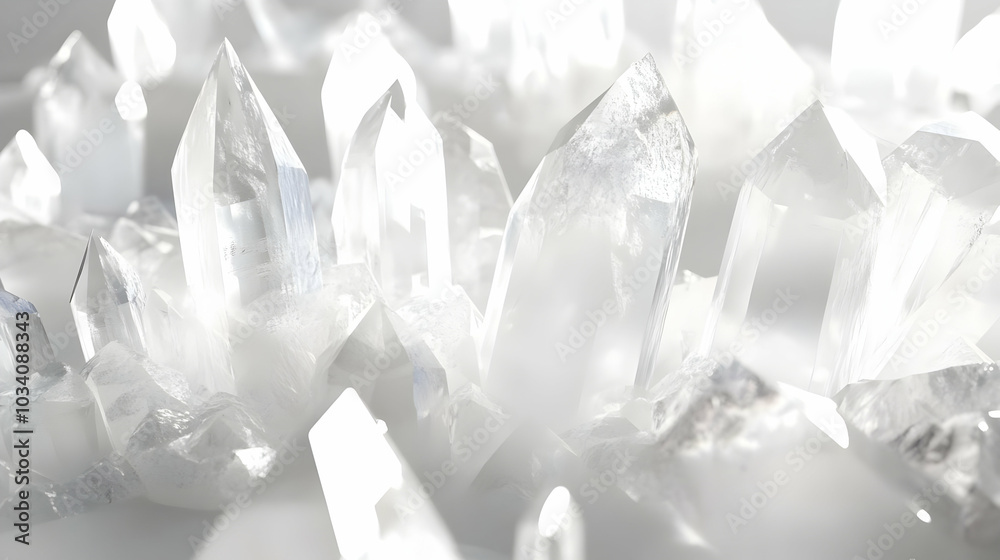 3D Mindfulness Time Crystals: Close-Up of White Crystalline Structures for Present Moment Awareness - Isolated on White Background for Mindfulness Practice Information and Timeless Patterns 3D Mindfulness Time Crystals: Close-Up of White Crystalline Structures for Present Moment Awareness - Isolated on White Background for Mindfulness Practice Information and Timeless Patterns