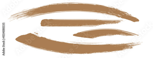 金色のブラシストローク