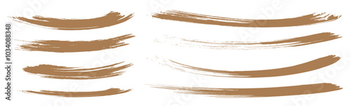 金色のブラシストローク