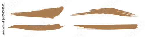 金色のブラシストローク