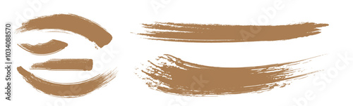 金色のブラシストローク