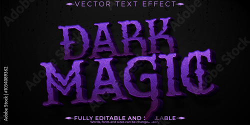 Halloween monster text effect, editable horror and scary text style
