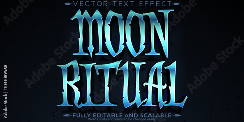 Halloween monster text effect, editable horror and scary text style