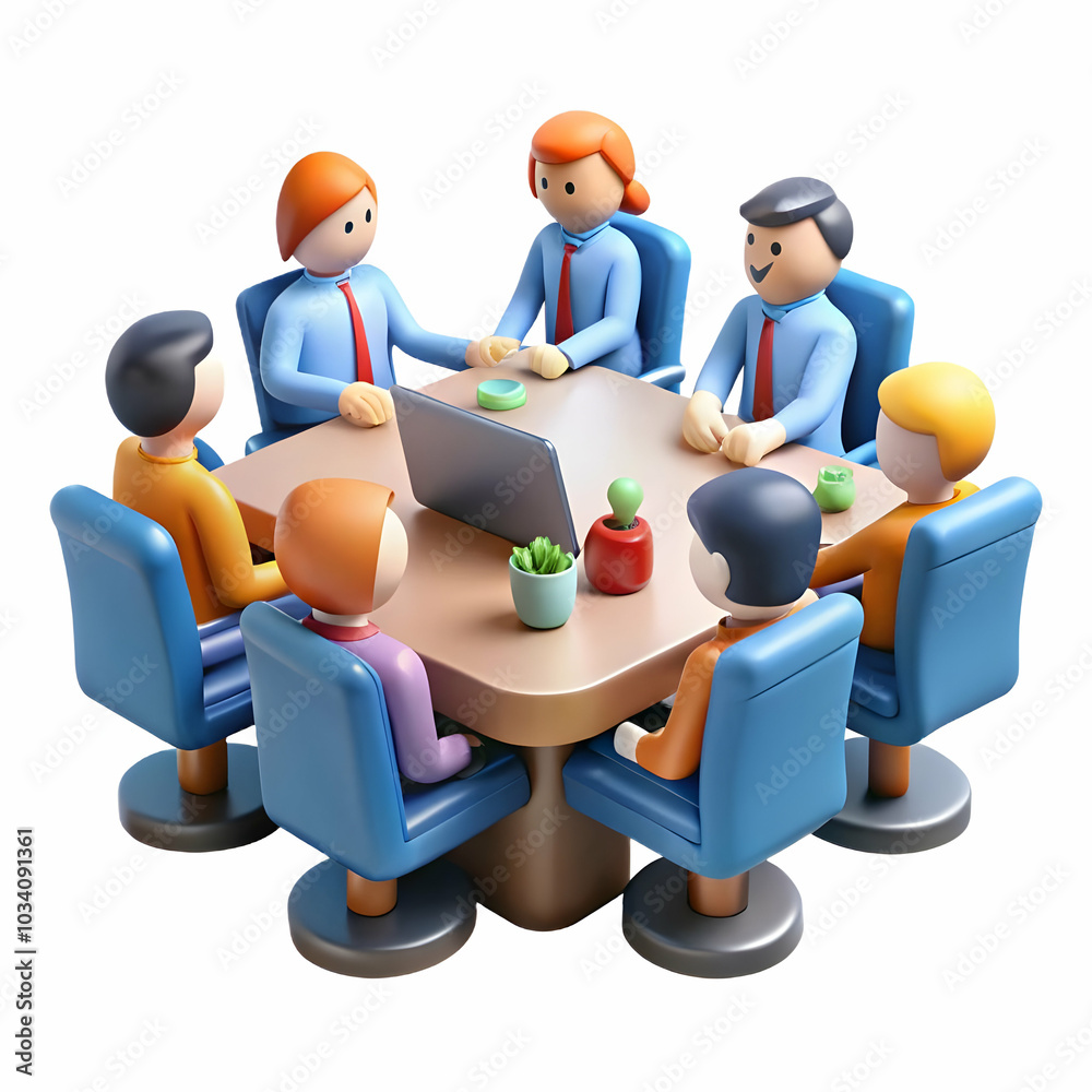 A Candid Moment of a Diverse Team Collaborating Around a Conference Table on a Plain Light Background, Ideal for Showcasing Teamwork, Productivity, and Office Meetings with Ample Copy Space A Candid Moment of a Diverse Team Collaborating Around a Conference Table on a Plain Light Background, Ideal for Showcasing Teamwork, Productivity, and Office Meetings with Ample Copy Space